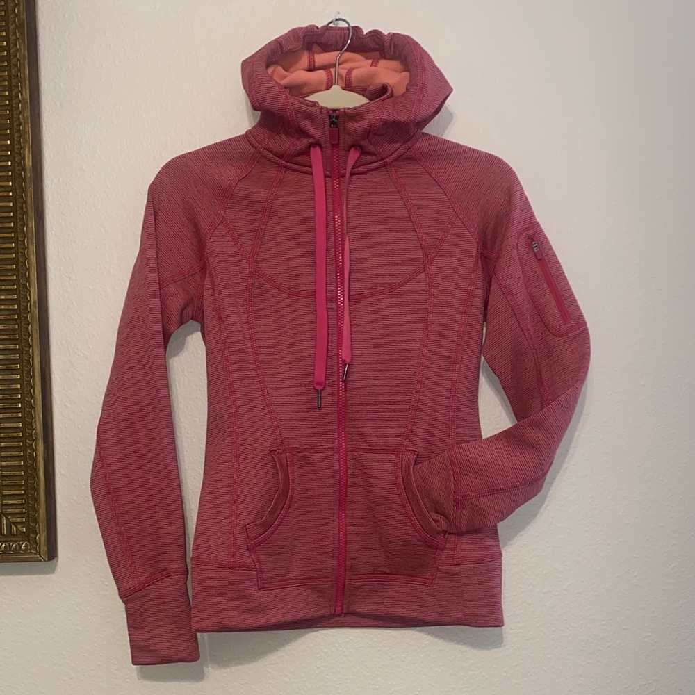 Athleta Women's Pink Full-Zip Hoodie